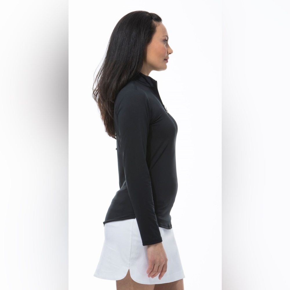 SanSoleil | SUNGLOW ZIP MOCK 1/4 Zip Pullover - Picture 2 of 8
